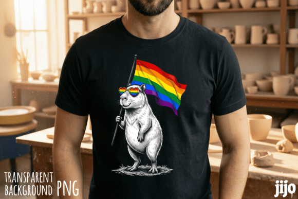 Download Capybara Flag Pride Rainbow PNG - Pride rainbow png Collection