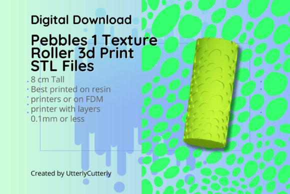 Download Pebbles 1 Texture Roller, Digital File - Digital file Collection