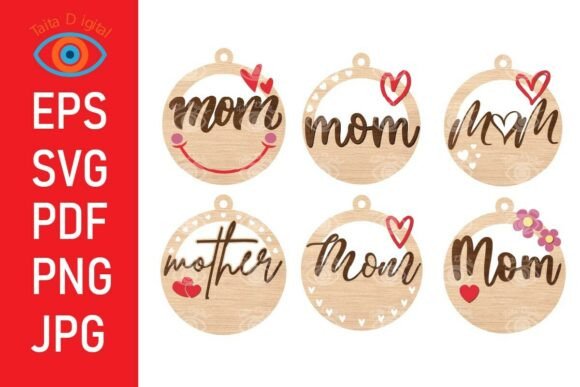 Download Mom Ornament Digital File Mother's Day - Digital file Collection
