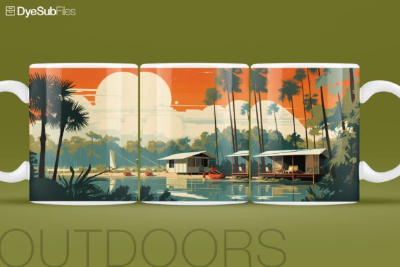 Download Vintage RV Camping Sublimation Mug Wrap - Sublimation mug wrap Collection