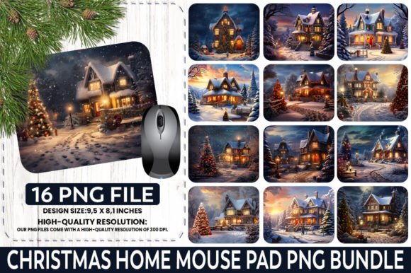 Download Christmas Home Sublimation Mouse Pad PNG - Sublimation mouse pad Collection
