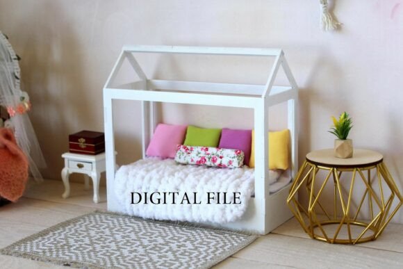Download Miniature Frame Bed Digital File 1:12 - Digital file Collection