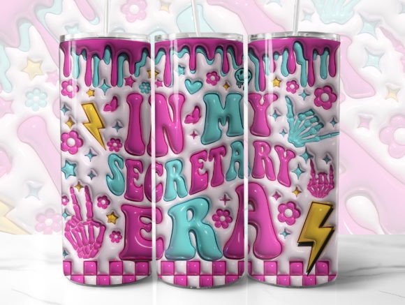 Download In My Secretary Era 3D Tumbler Wrap - 3d tumbler Collection